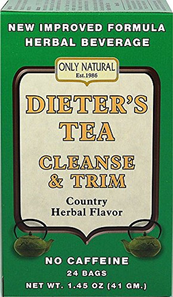 Only Natural Dieter's Tea Cleanse and Trim Country Herbal - 24 Tea Bags