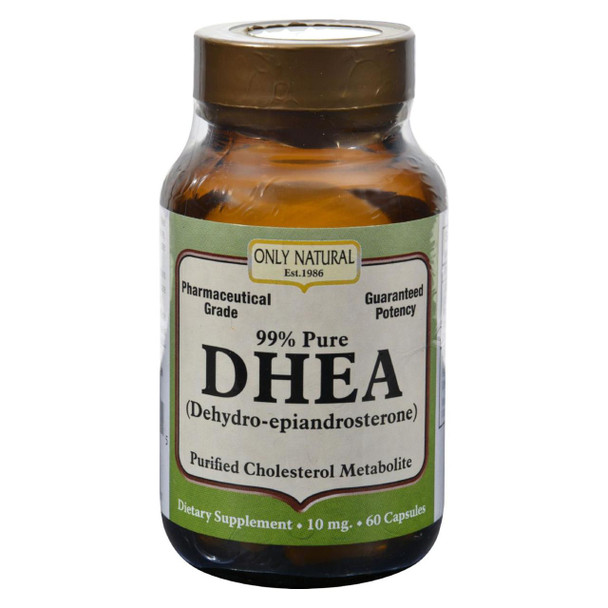Only Natural DHEA - 99% - 10 mg - 60 Caps