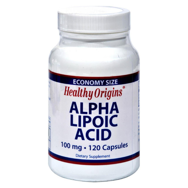 Healthy Origins Alpha Lipoic Acid - 100 mg - 120 Caps