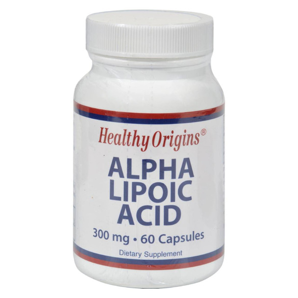 Healthy Origins Alpha Lipoic Acid - 300 mg - 60 Capsules