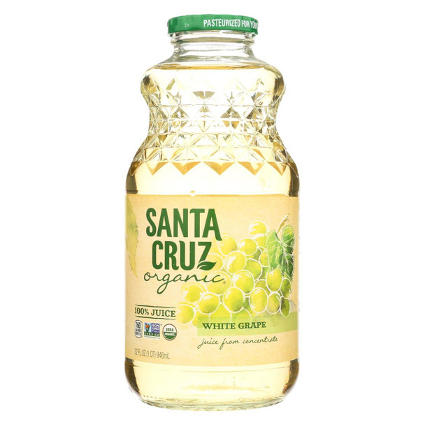 Santa Cruz Organic Juice - White Grape - Case of 12 - 32 Fl oz.