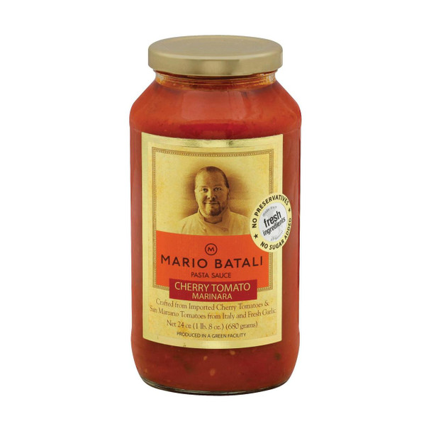 Mario Batali Cherry Tomato Pasta Sauce - Case of 6 - 24 Fl oz.