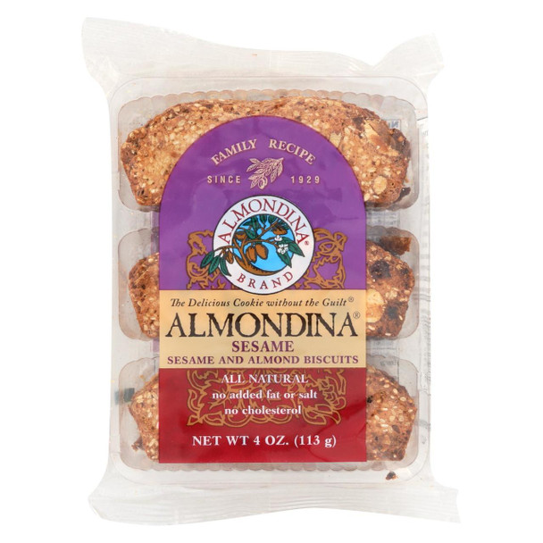 Almondina - Biscuit Sesame - Case of 12-4 oz