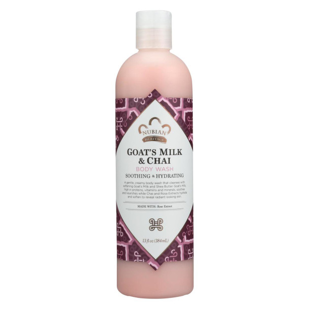 Nubian Heritage Body Wash Goat's Milk And Chai - 13 fl oz