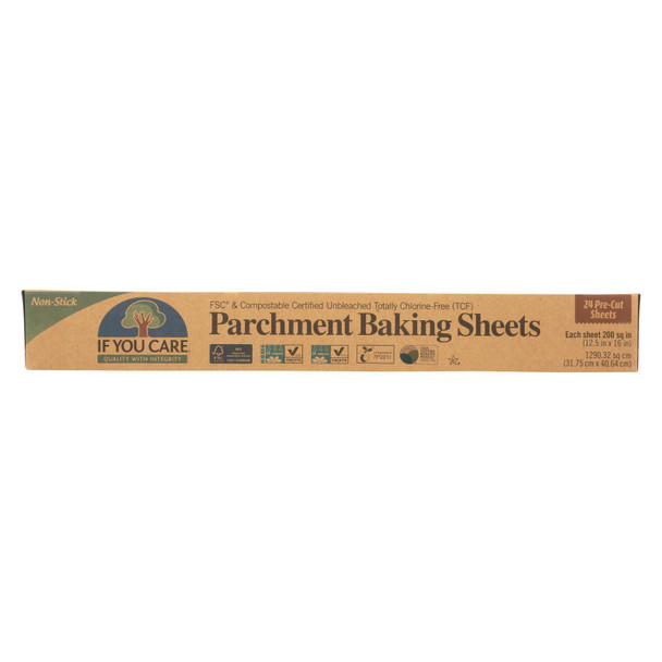 If You Care Parchment Baking Sheet - Paper - Case of 12 - 24 Count