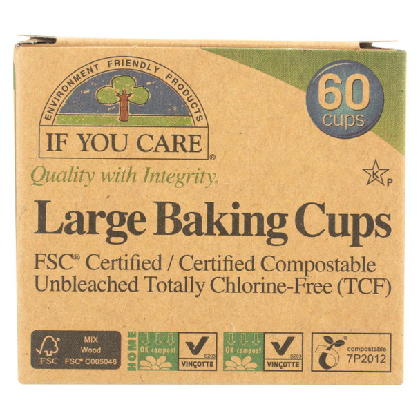 If You Care Baking Cups - Brown 2.5 Inch - Case of 24 - 60 Count