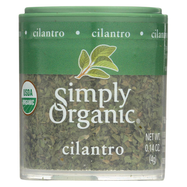 Simply Organic Cilantro Leaf - Organic - Cut and Sifted - .14 oz - Case of 6