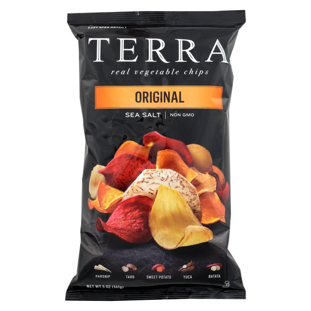 Terra Chips Exotic Vegetable Chips - Original - Case of 12 - 5 oz.