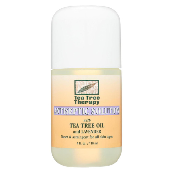 Tea Tree Therapy Antiseptic Solution Tea Tree Oil and Lavender - 4 fl oz