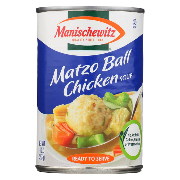 Manischewitz - Chicken Matzo Ball Natural - Case of 12 - 14 oz.