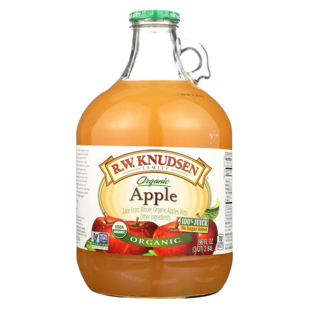 R.W. Knudsen - Organic Juice - Apple - Case of 6 - 96 Fl oz.