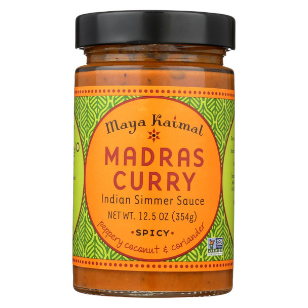 Maya Kaimal Madras Curry Simmer Sauce - Case of 6 - 12.5 oz.