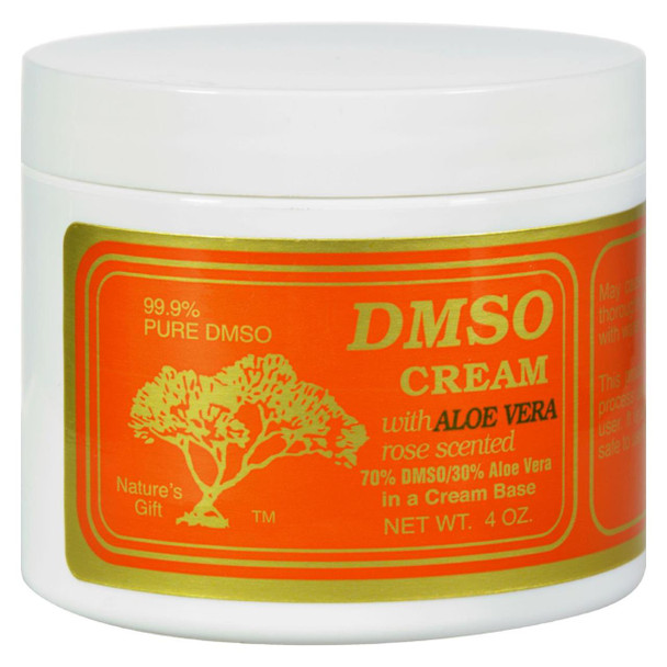 DMSO Cream with Aloe Vera Rose Scented - 4 oz