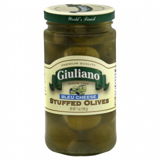 Giuliano's Specialty Foods - Stuffed Olives - Blue Cheese - Case of 6 - 7 oz.