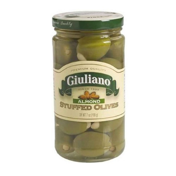 Giulianos' Specialty Foods - Stuffed Olives - Almond  - Case of 6 - 7 oz.