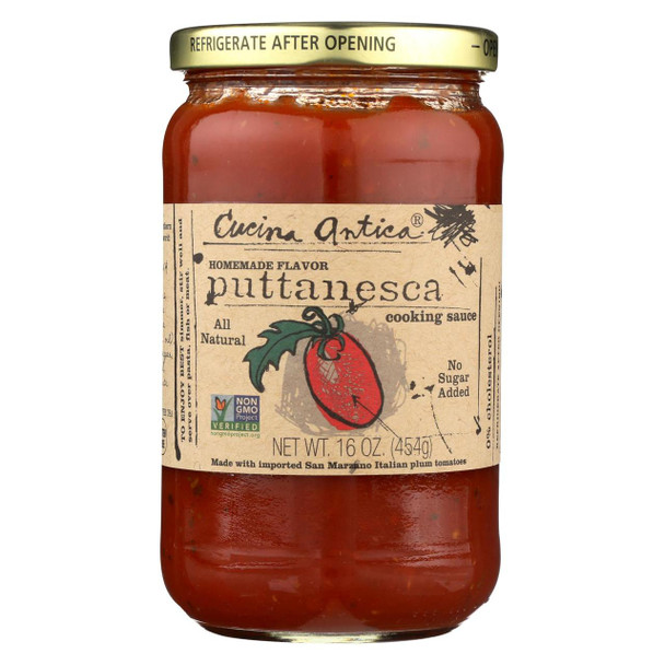 Cucina Antica - Puttanesca Sauce - Case of 12 - 16 FL oz.