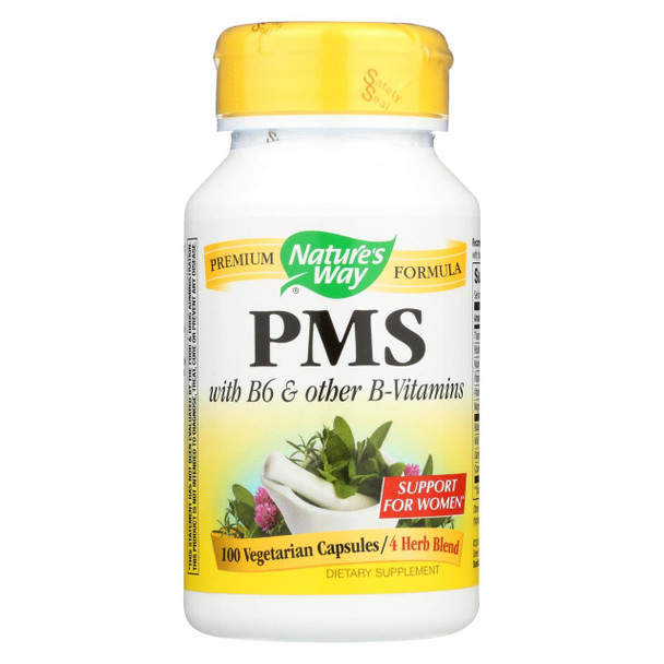 Nature's Way - PMS with Vitamin B6 and 5-HTP - 100 Capsules