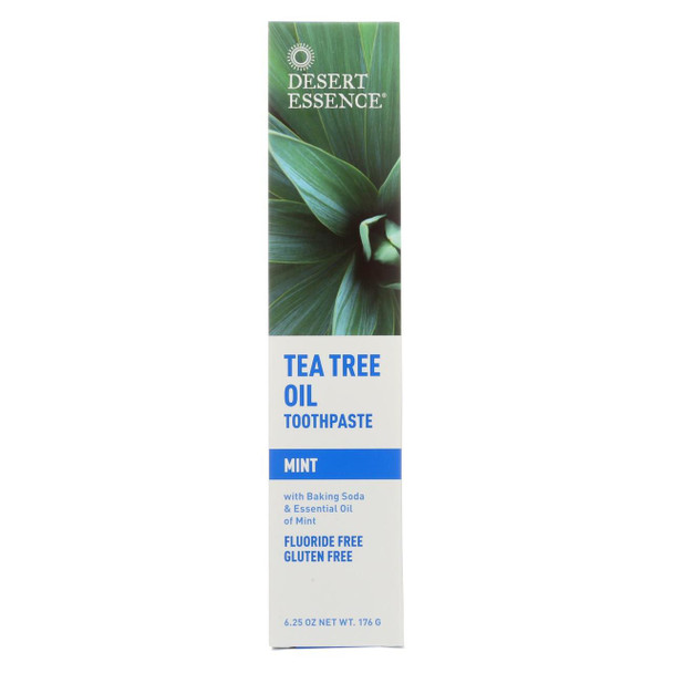 Desert Essence - Natural Tea Tree Oil Toothpaste Mint - 6.25 oz