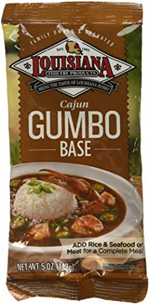 La Fish Fry Cajun Gumbo - Mix - Case of 24 - 5 oz.