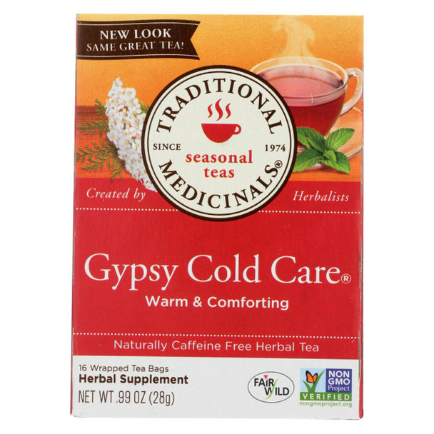 Traditional Medicinals Gypsy Cold Care Herbal Tea - Caffeine Free - 16 Bags