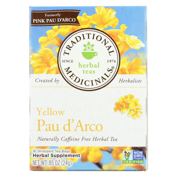 Traditional Medicinals Pau d'Arco Caffeine Free Herbal Tea - 16 Bags