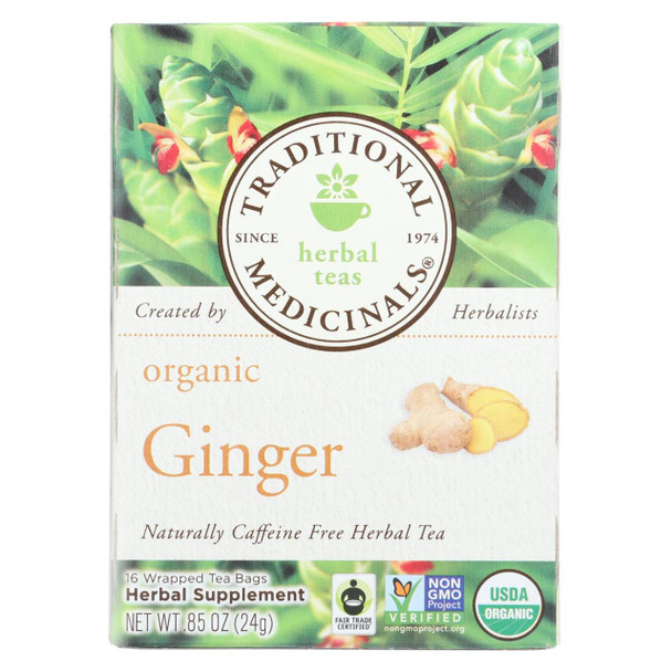 Traditional Medicinals Organic Ginger Tea - 16 Bags