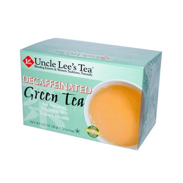 Uncle Lee's Tea Decaffeinated Green Tea - 20 Tea Bags