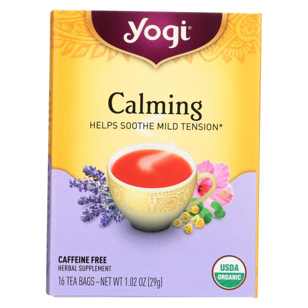 Yogi Tea Organic Calming - Caffeine Free - 16 Tea Bags