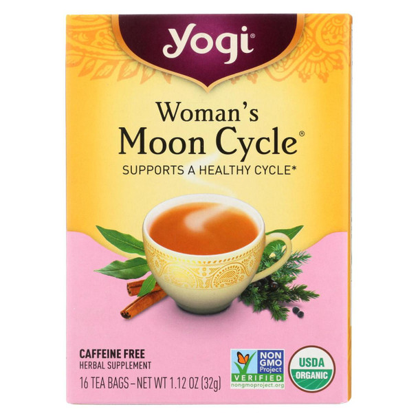 Yogi Tea Woman's Moon Cycle - Caffeine Free - 16 Tea Bags