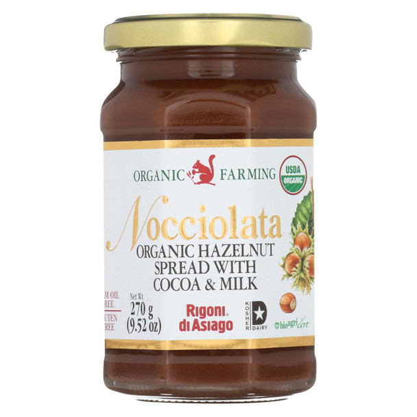 Nocciolata - Spread Og2 Hazelnut - CS of 6-9.52 OZ