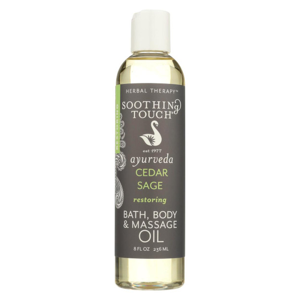 Soothing Touch - Massage Oil Bth&bdy Cedar - EA of 1-8 FZ