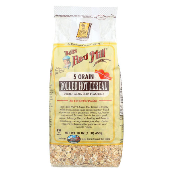 Bob's Red Mill - 5 Grain Rolled Hot Cereal - 16 oz - Case of 4