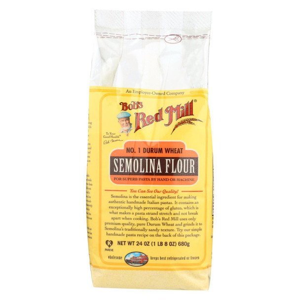 Bob's Red Mill - Semolina Pasta Flour - 24 oz - Case of 4