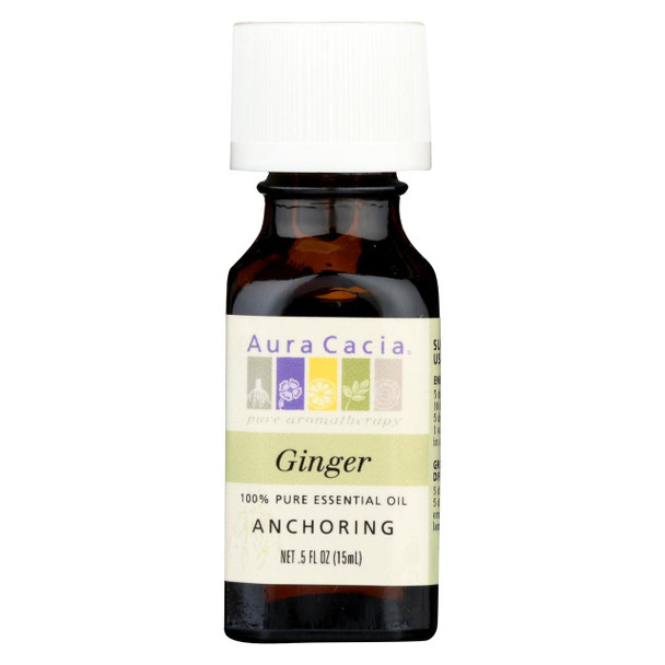 Aura Cacia - Essential Oil Ginger - 0.5 fl oz