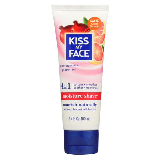 Kiss My Face Moisture Shave - Pomegranate Grapefruit - 3.4 oz.
