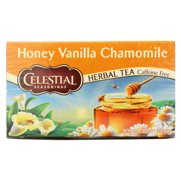 Celestial Seasonings Herbal Tea - Caffeine Free - Honey Vanilla Chamomile - 20 Bags