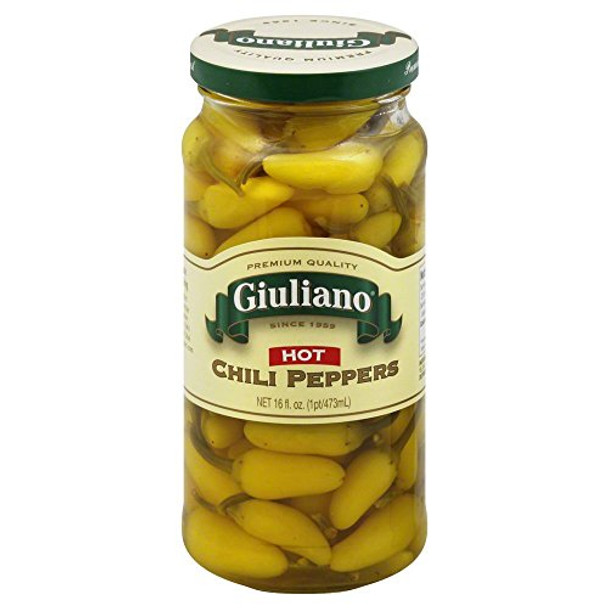 Giulianos' Specialty Foods - Peppers Hot Chili - CS of 6-16 OZ