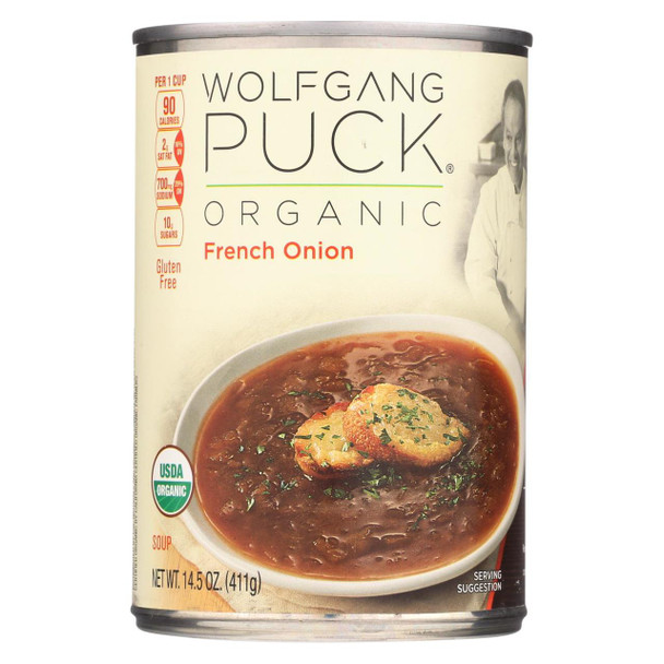 Wolfgang Puck French Onion Soup - Case of 12 - 14.5 oz.