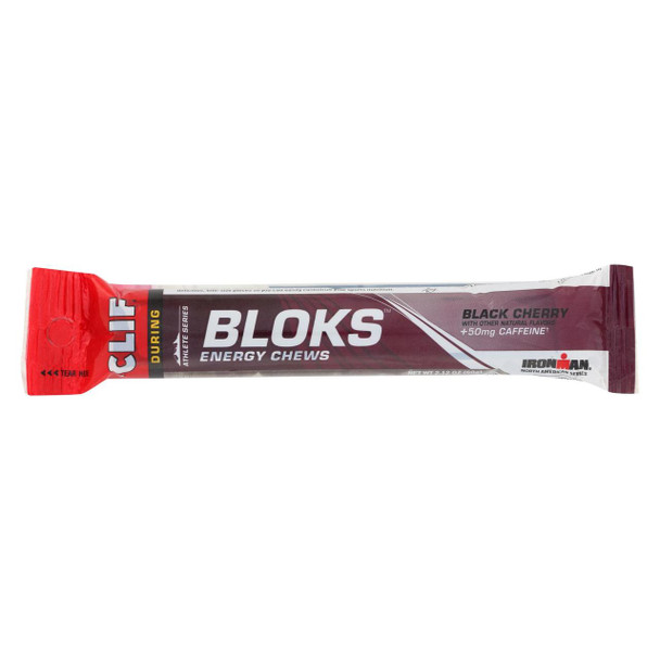 Clif Bar Clif Shot Bloks - Organic Black Cherry - Case of 18 - 2.1 oz