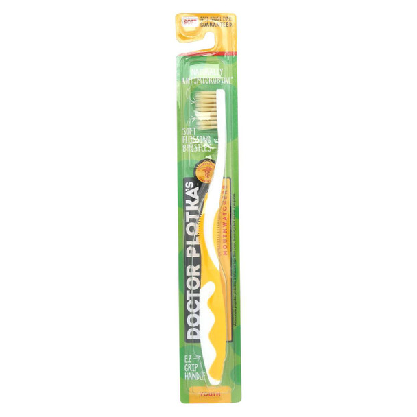 Mouth Watchers Antibacterial Youth Toothbrush Display Case - Yellow - Case of 20
