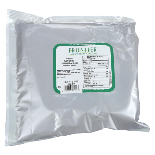 Frontier Herb Cayenne Chili Powder - 35000 HU - Bulk - 1 lb
