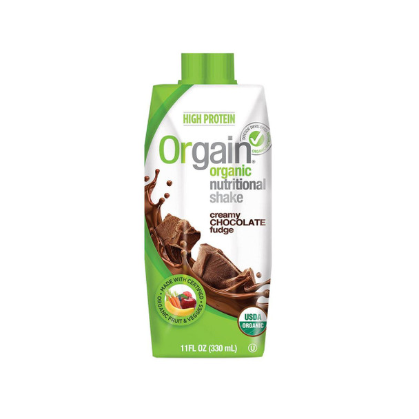 Orgain Organic Nutritional Shakes - Creamy Chocolate Fudge - 11 Fl oz.