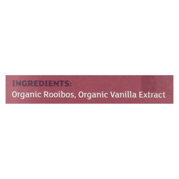 Equal Exchange Organic Herbal Tea Vanilla Rooibos - Vanilla - Case of 6 - 20 Bags