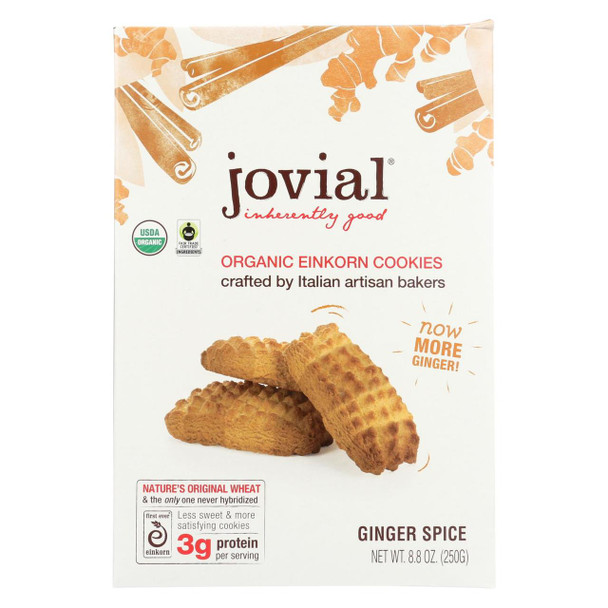 Jovial - Einkorn Cookies - Ginger Spice - Case of 12 - 8.8 oz.