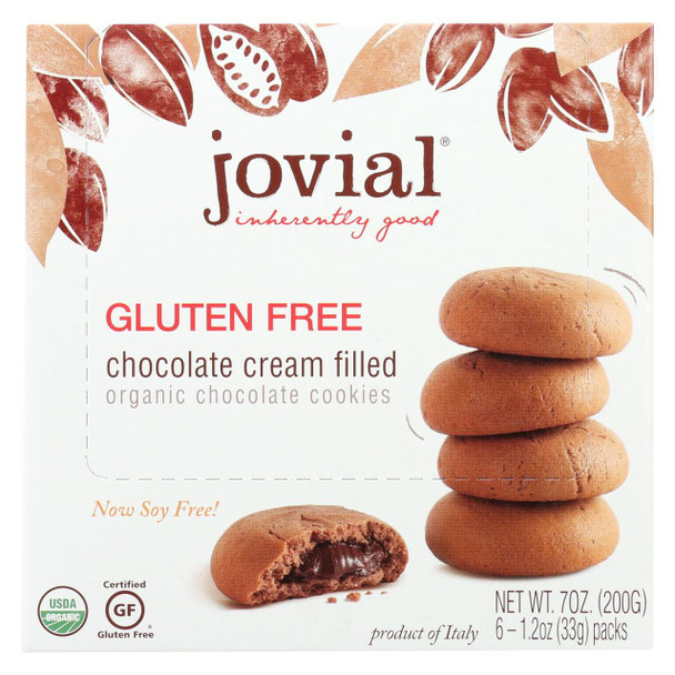 Jovial - Cookies - Organic - Chocolate Cream - Gluten Free - 7 oz - case of 10