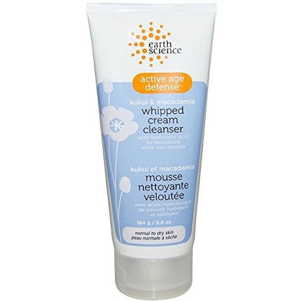 Earth Science Active Age Defense Whipped Cream Cleanser with Kukui and Macadamia - 5.8 fl oz