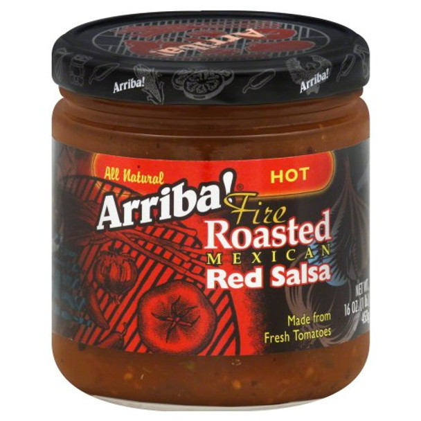 Arriba Roasted Red Salsa - Hot - Case of 6 - 16 oz.