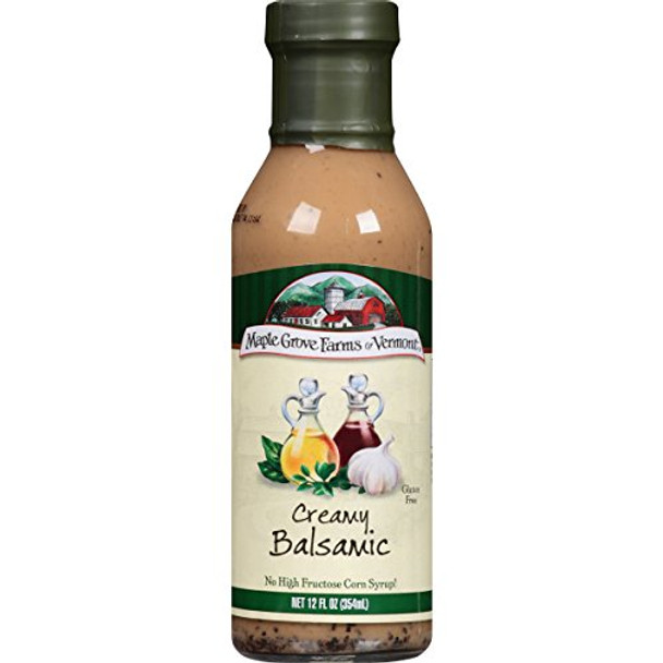 Maple Grove Farms - Salad Dressing - Creamy Balsamic - Case of 6 - 12 Fl oz.