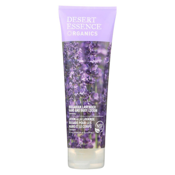 Desert Essence - Hand and Body Lotion Bulgarian Lavender - 8 fl oz