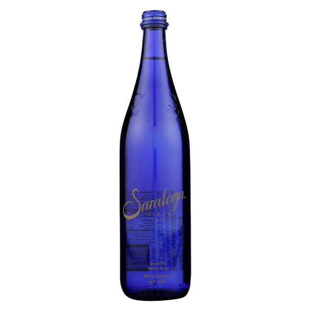 Saratoga Springs Water Sparkling Spring Water - Case of 12 - 28 Fl oz.